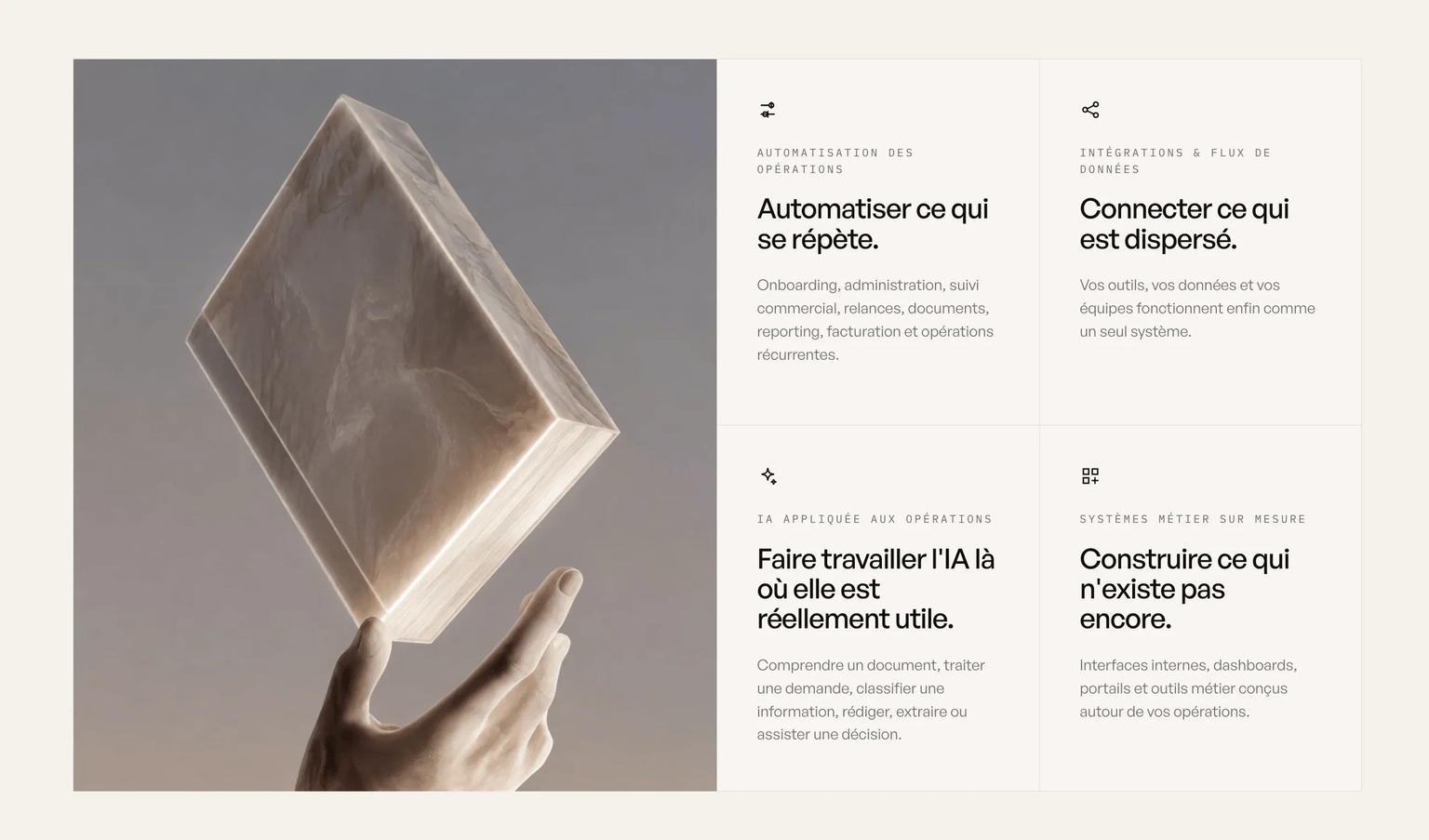 Automatisation, intégrations et IA