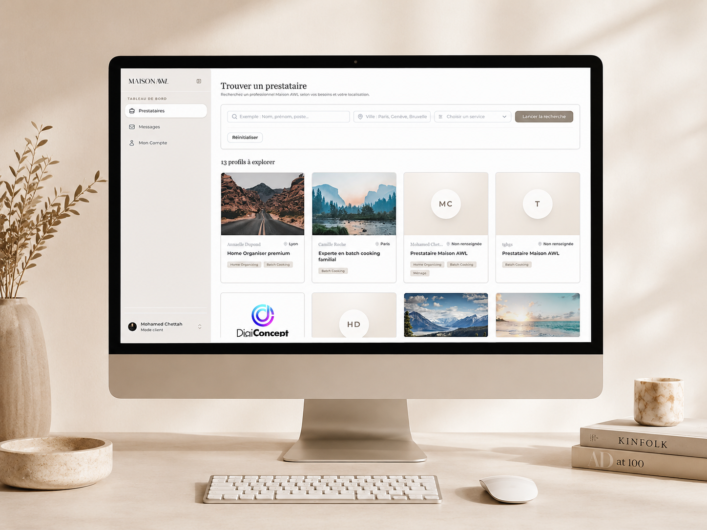 Application mobile Maison AWL